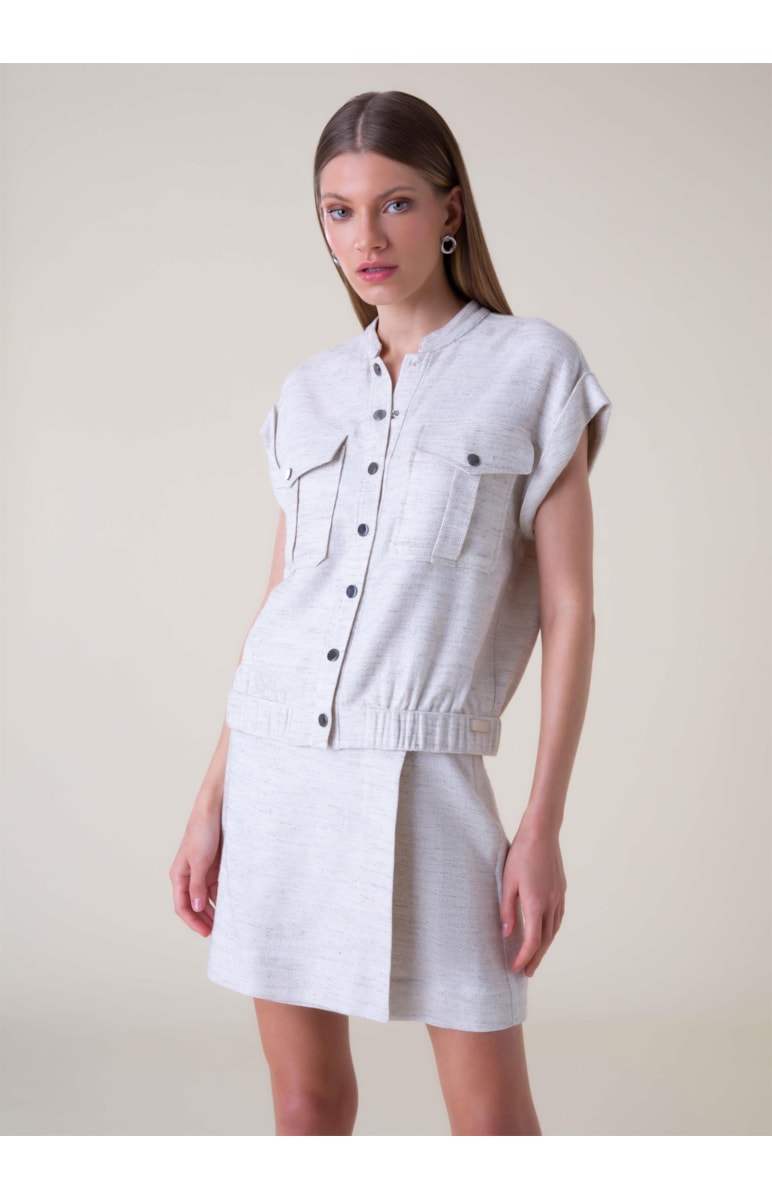 Colete Tweed Summer Off White