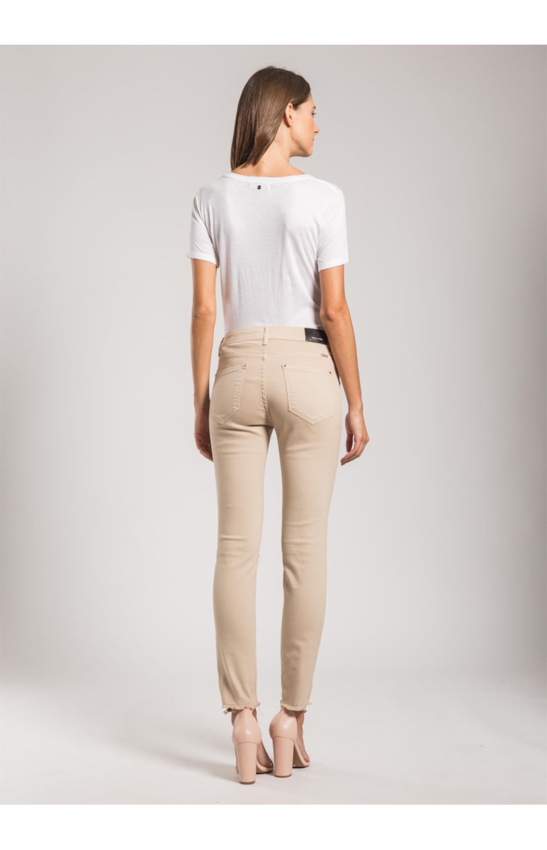 Color Xfit Sofia Skinny Ripped Caqui