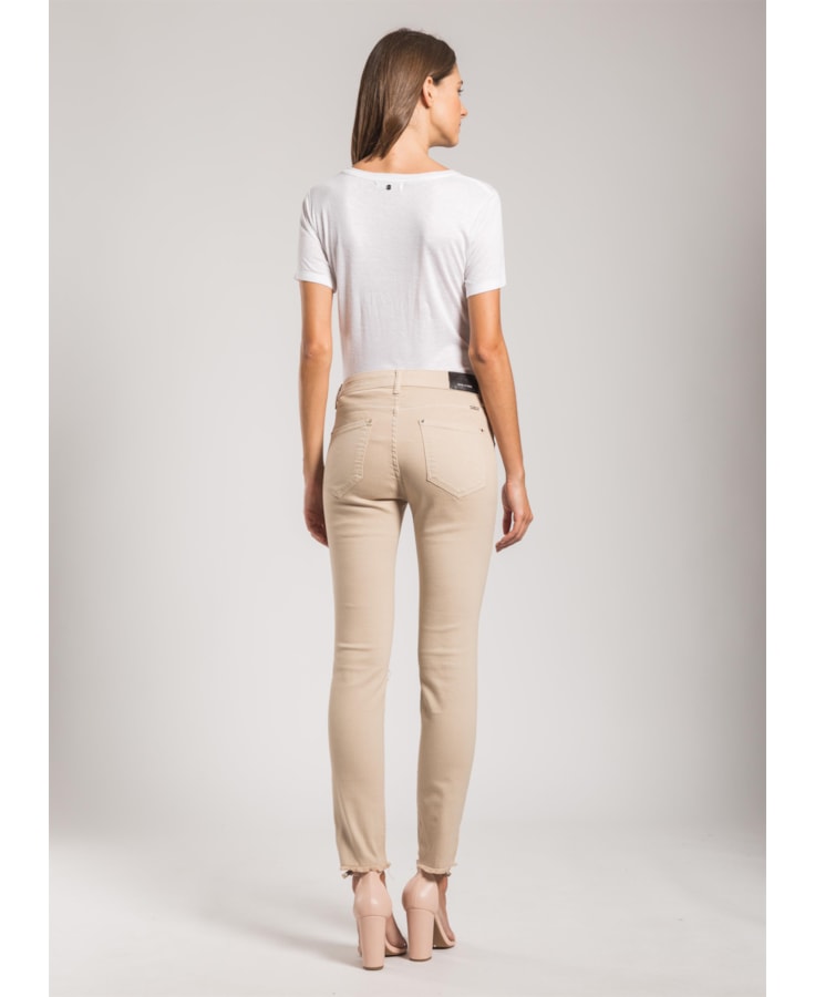 Color Xfit Sofia Skinny Ripped Caqui