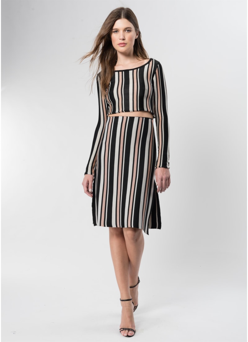 Cropped Listrado Unica