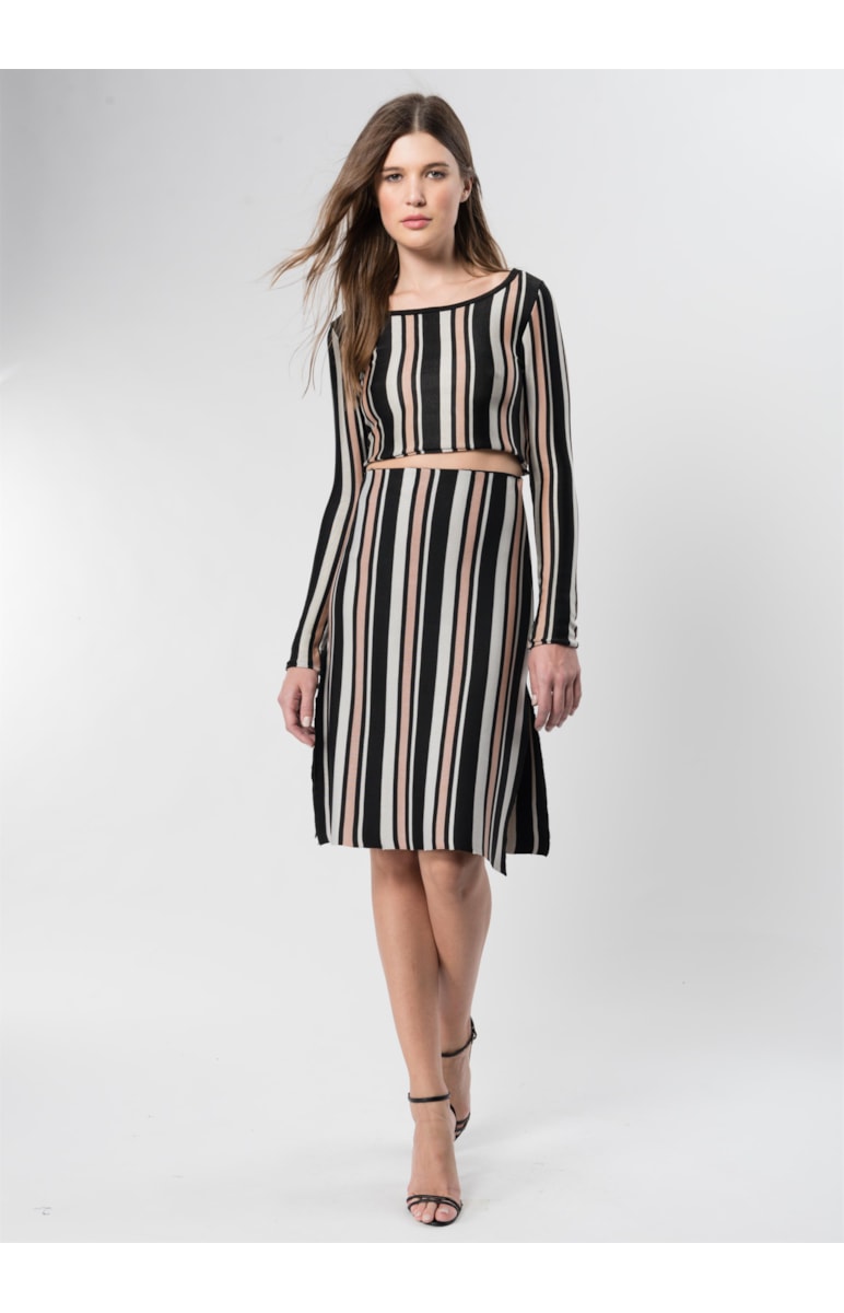 Cropped Listrado Unica