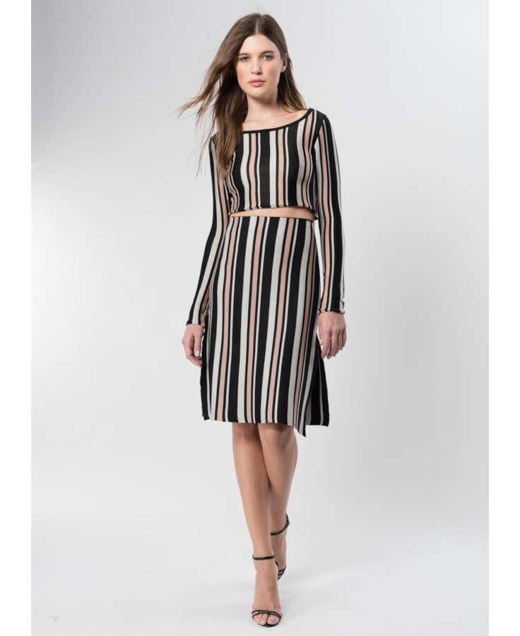 Cropped Listrado Unica