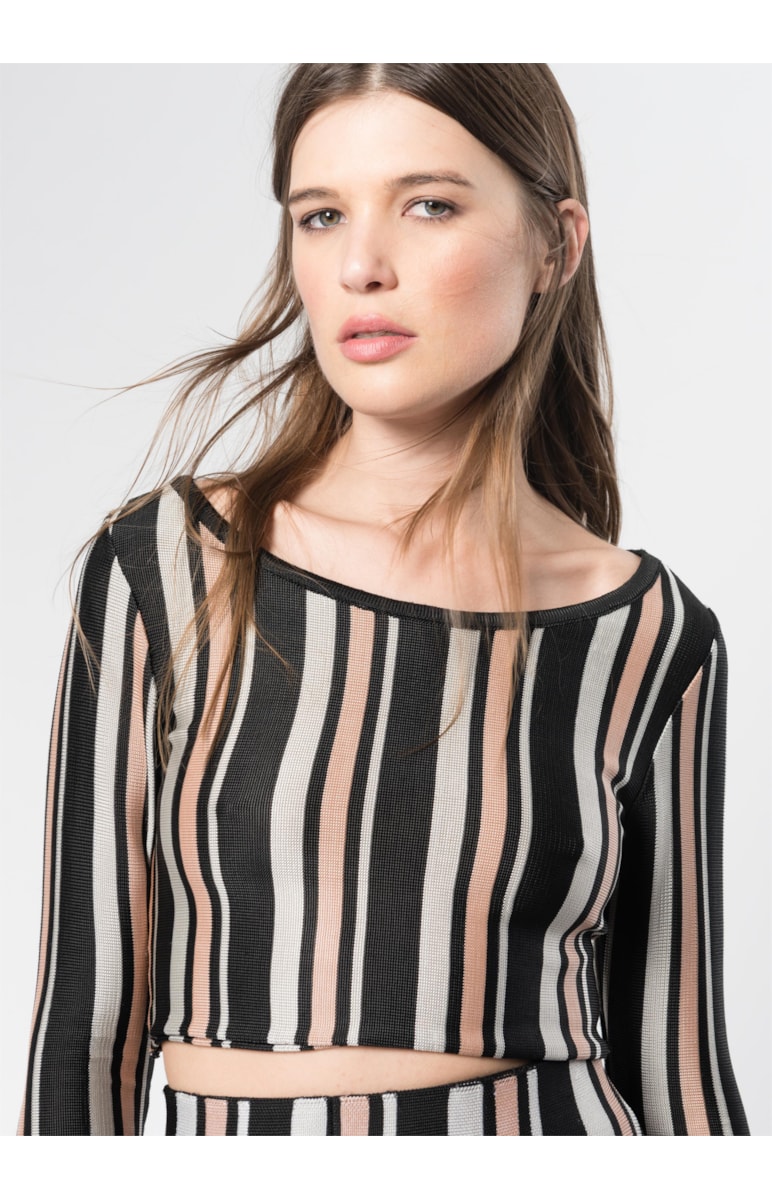 Cropped Listrado Unica