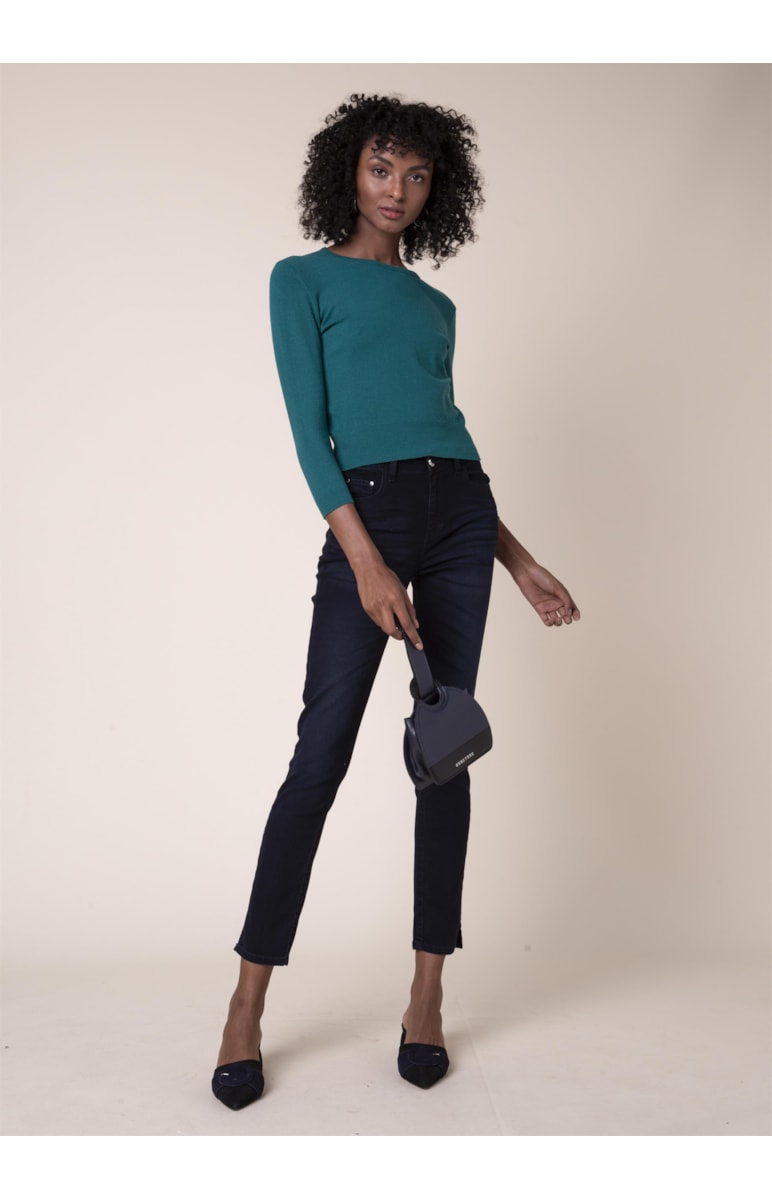Deep Sea Elastic Ii Sofia Skinny 5pckt Lav.Escuro C/ 3d B-206 Lav.Escuro C/ 3d