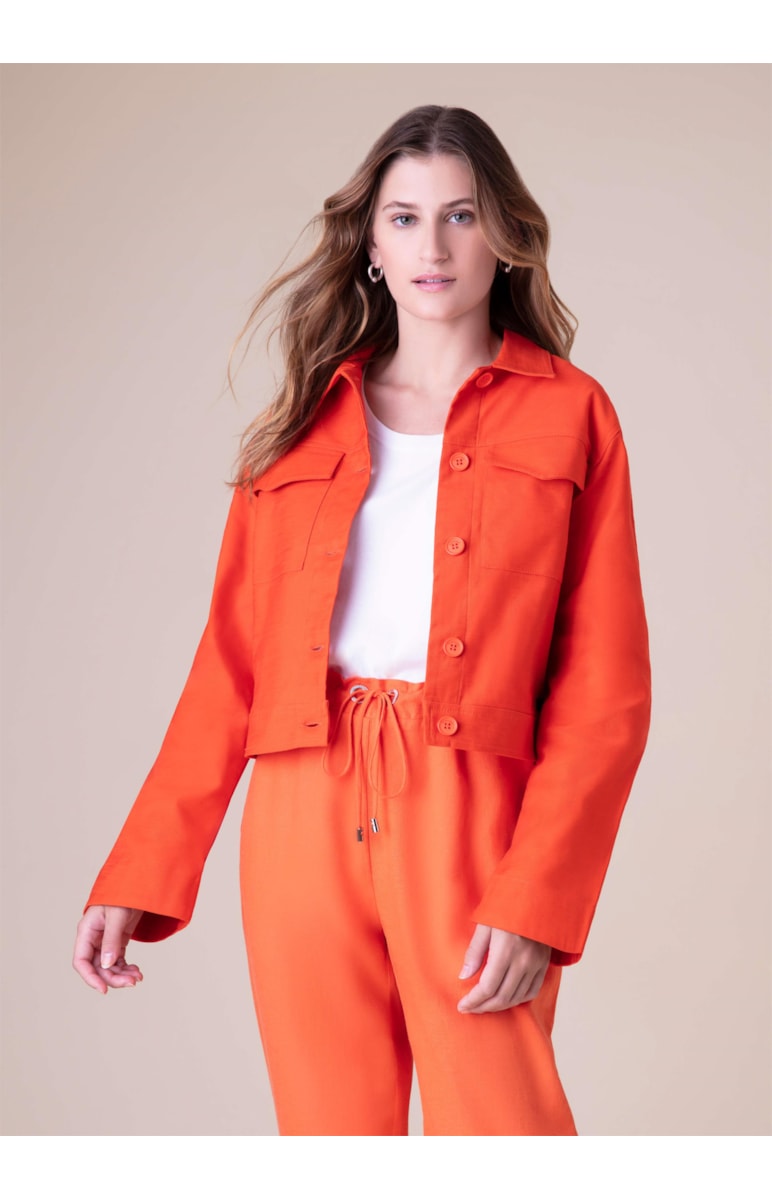 Jaqueta Color Span Laranja