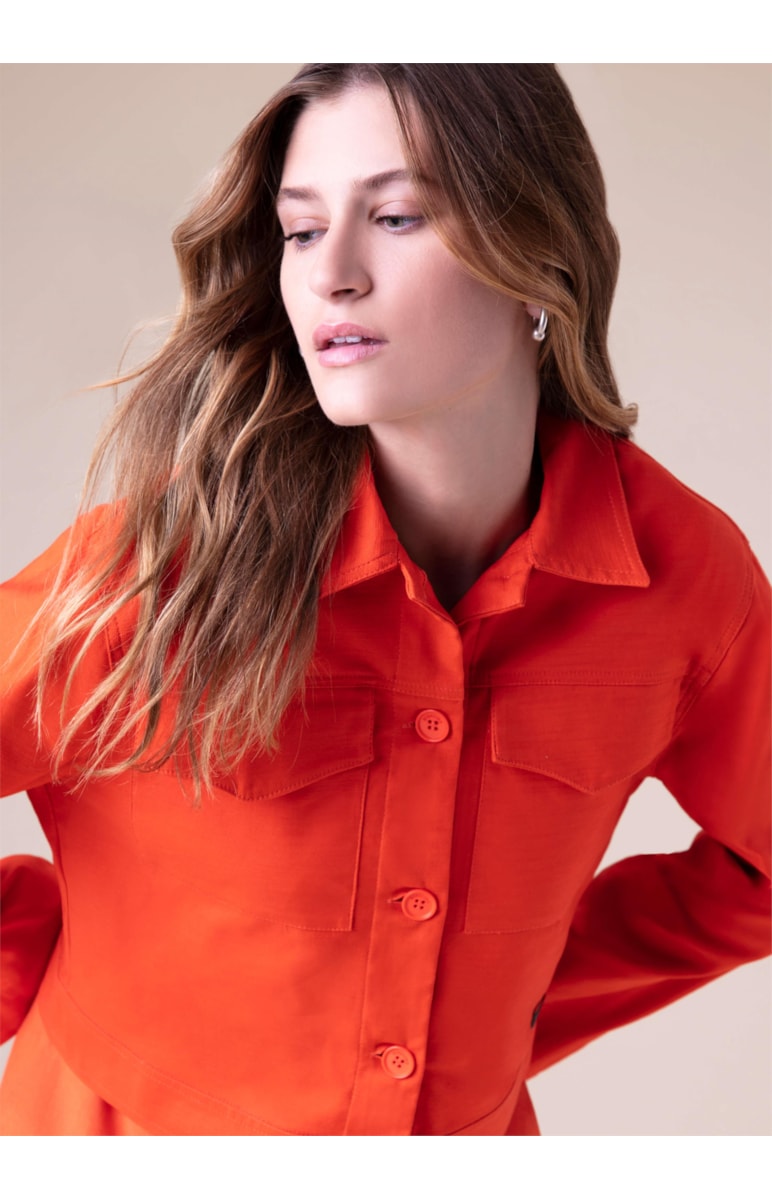 Jaqueta Color Span Laranja