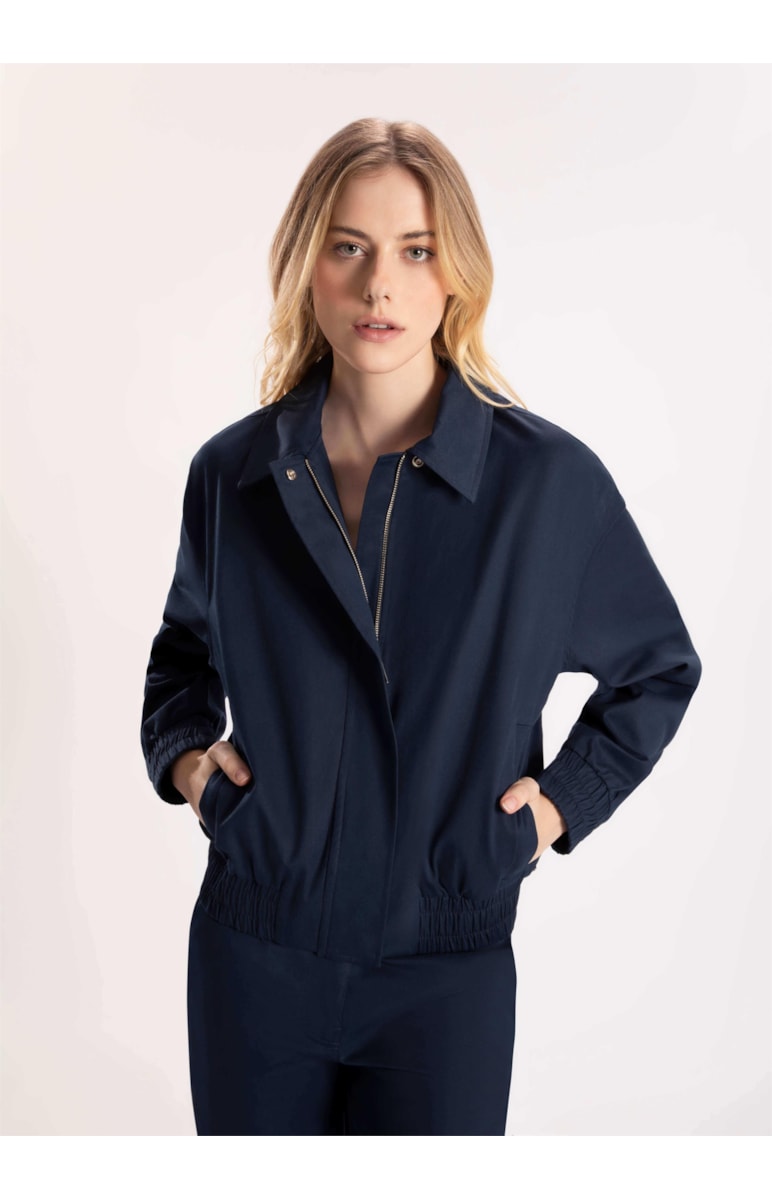 Jaqueta Cotton Span Elástico Dark Navy