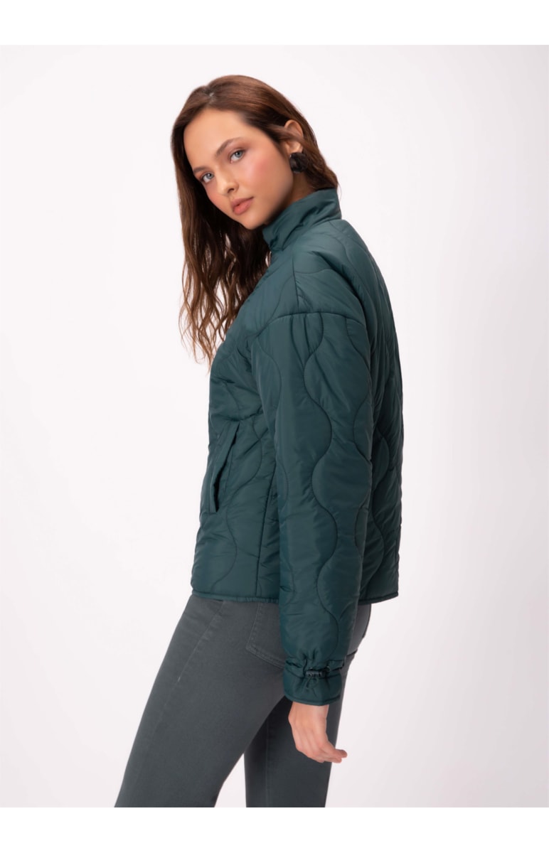 Jaqueta Diamond Puffer Verde Jade