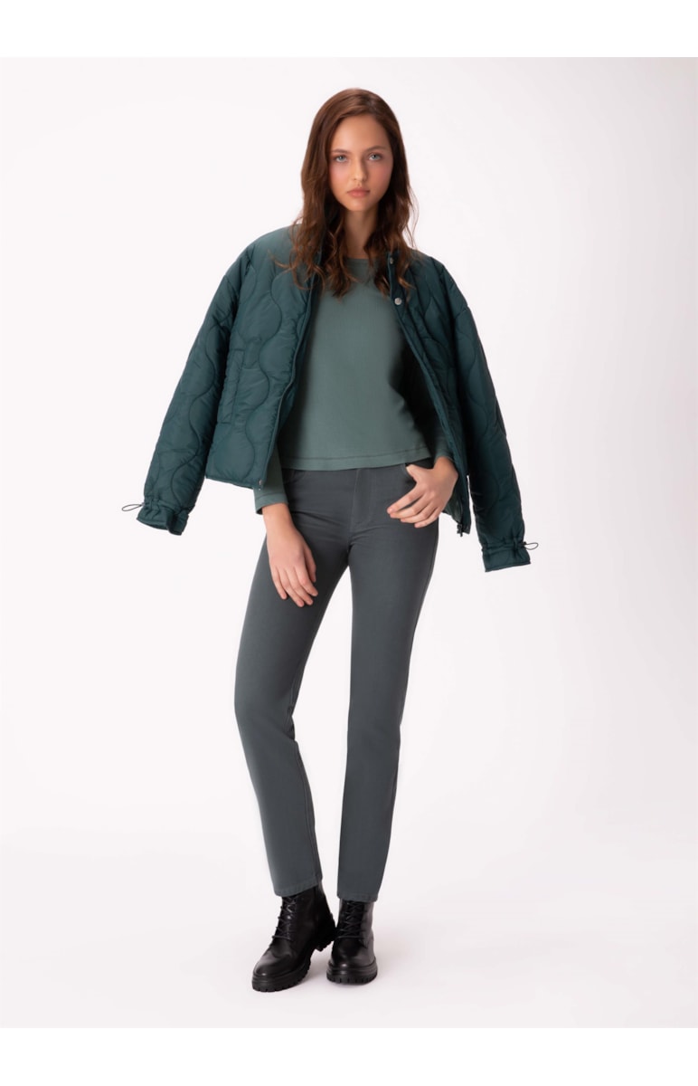 Jaqueta Diamond Puffer Verde Jade