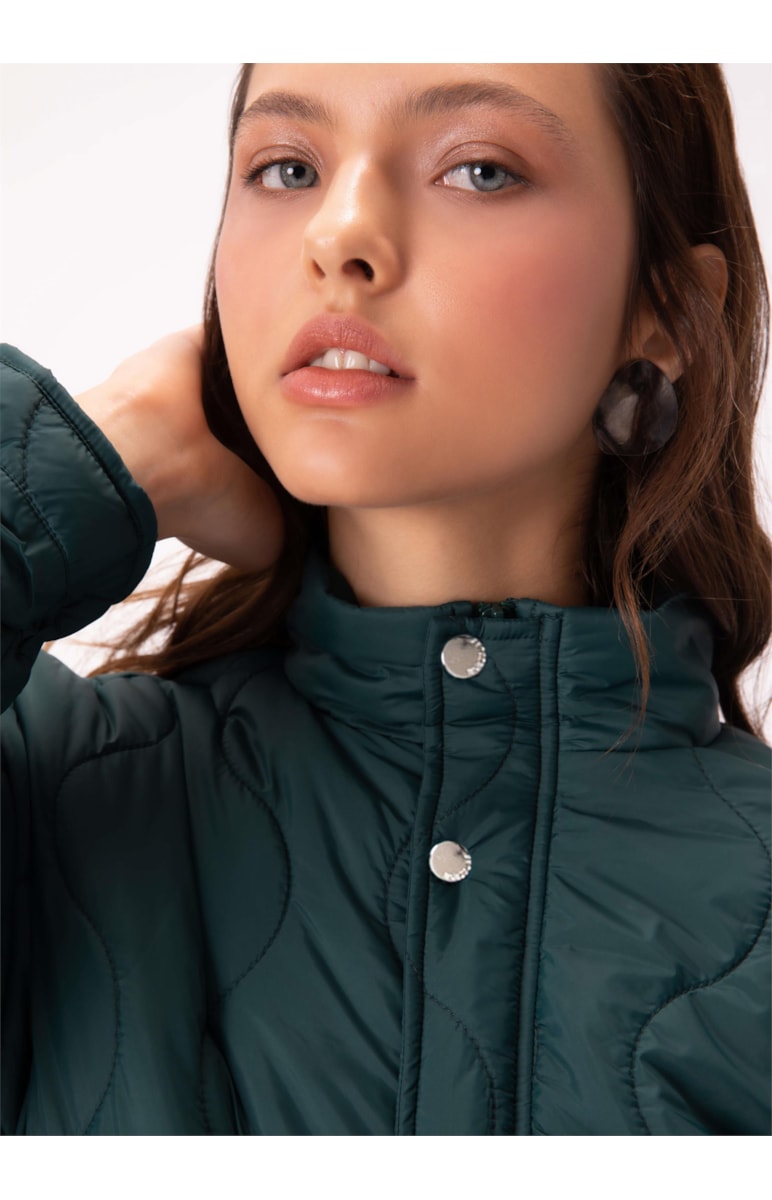 Jaqueta Diamond Puffer Verde Jade