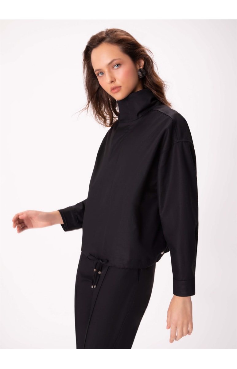 Jaqueta Double Layer Utilitaria Preto