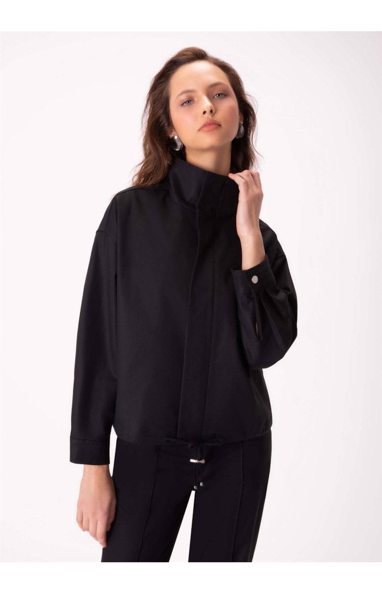 Jaqueta Double Layer Utilitaria Preto