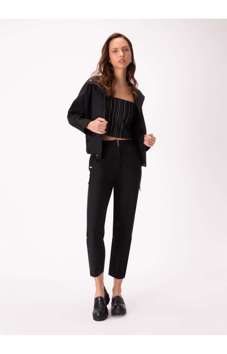 Jaqueta Double Layer Utilitaria Preto