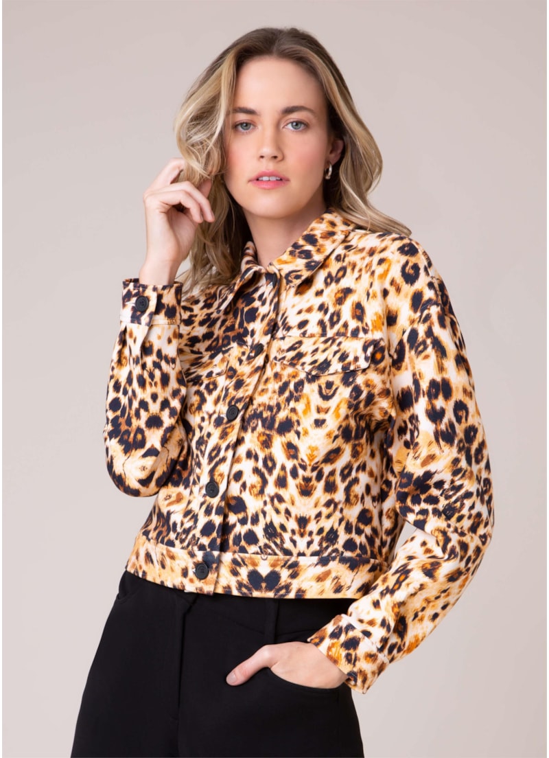 Jaqueta Leopardo Caramelo
