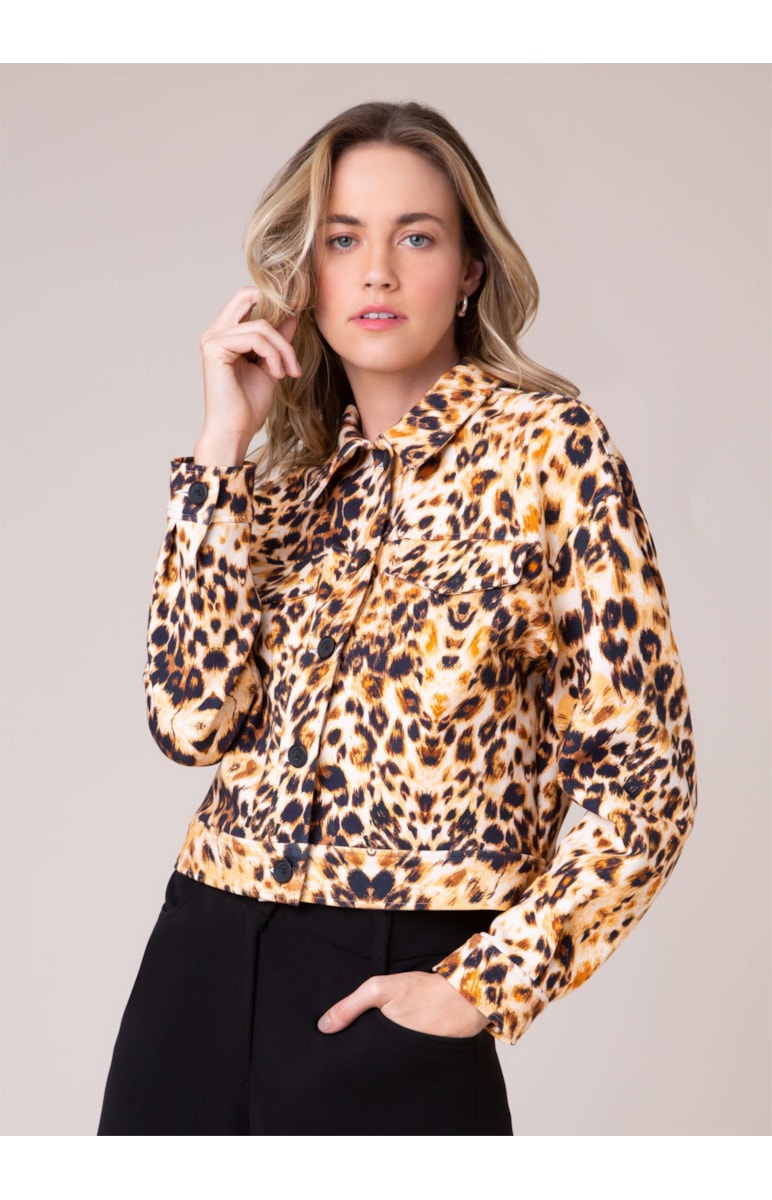 Jaqueta Leopardo Caramelo