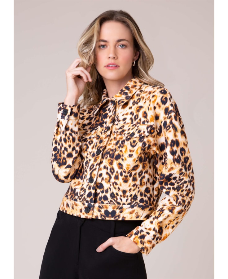 Jaqueta Leopardo Caramelo