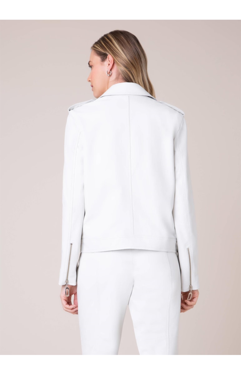 Jaqueta Perfecto Couro Off White