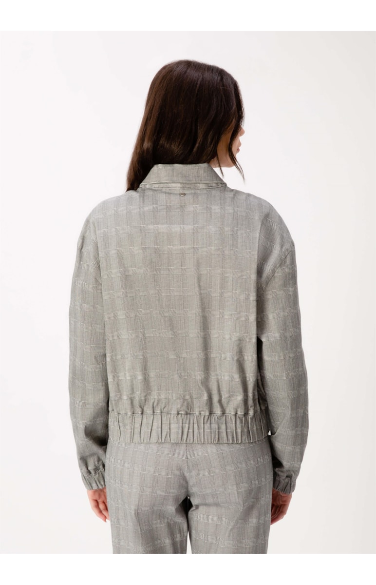 Jaqueta Plaid Bomber Grafite