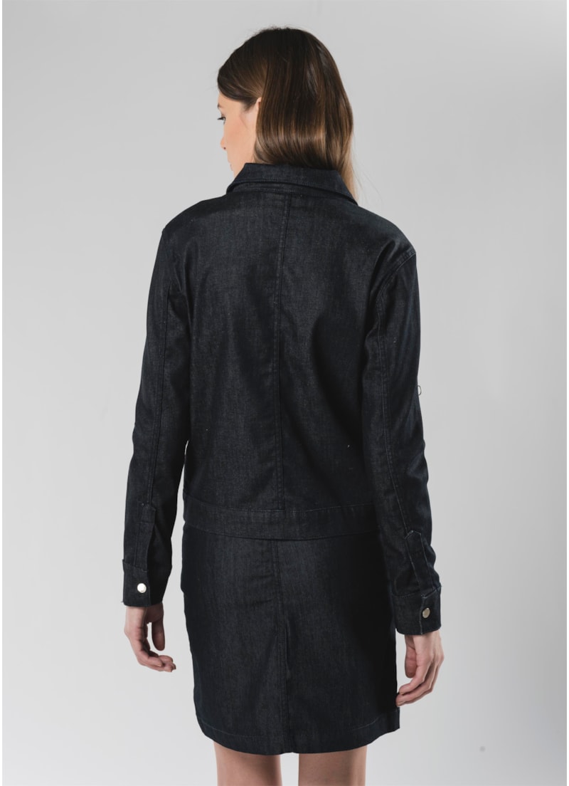 Jaqueta Raw Elastic Classic B. Ziper B36 Lav.Amaciado C/Resina