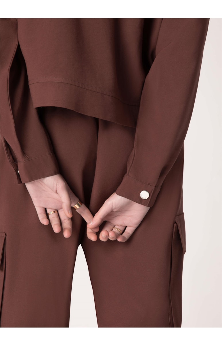 Jaqueta Twill Modern Marrom