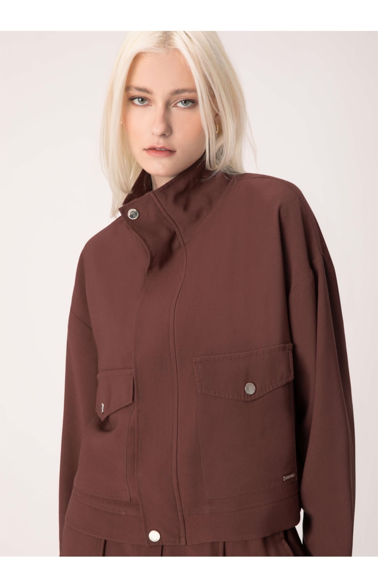 Jaqueta Twill Modern Marrom