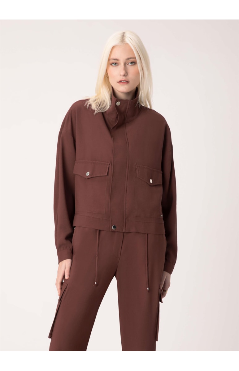 Jaqueta Twill Modern Marrom