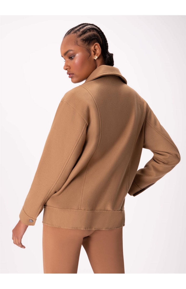 Jaqueta Wool Like Perfecto Caramelo