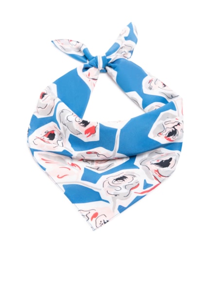 Lenço Estampado Seda Royal