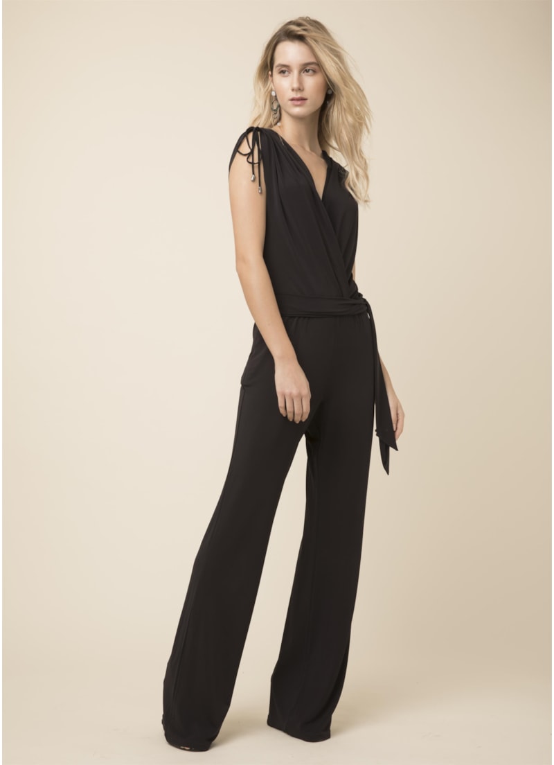 Macacao Jersey Preto