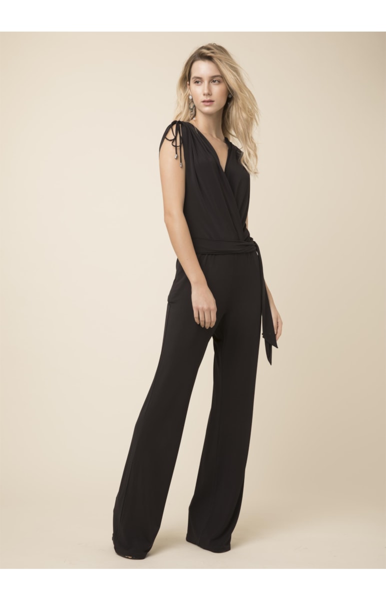 Macacao Jersey Preto