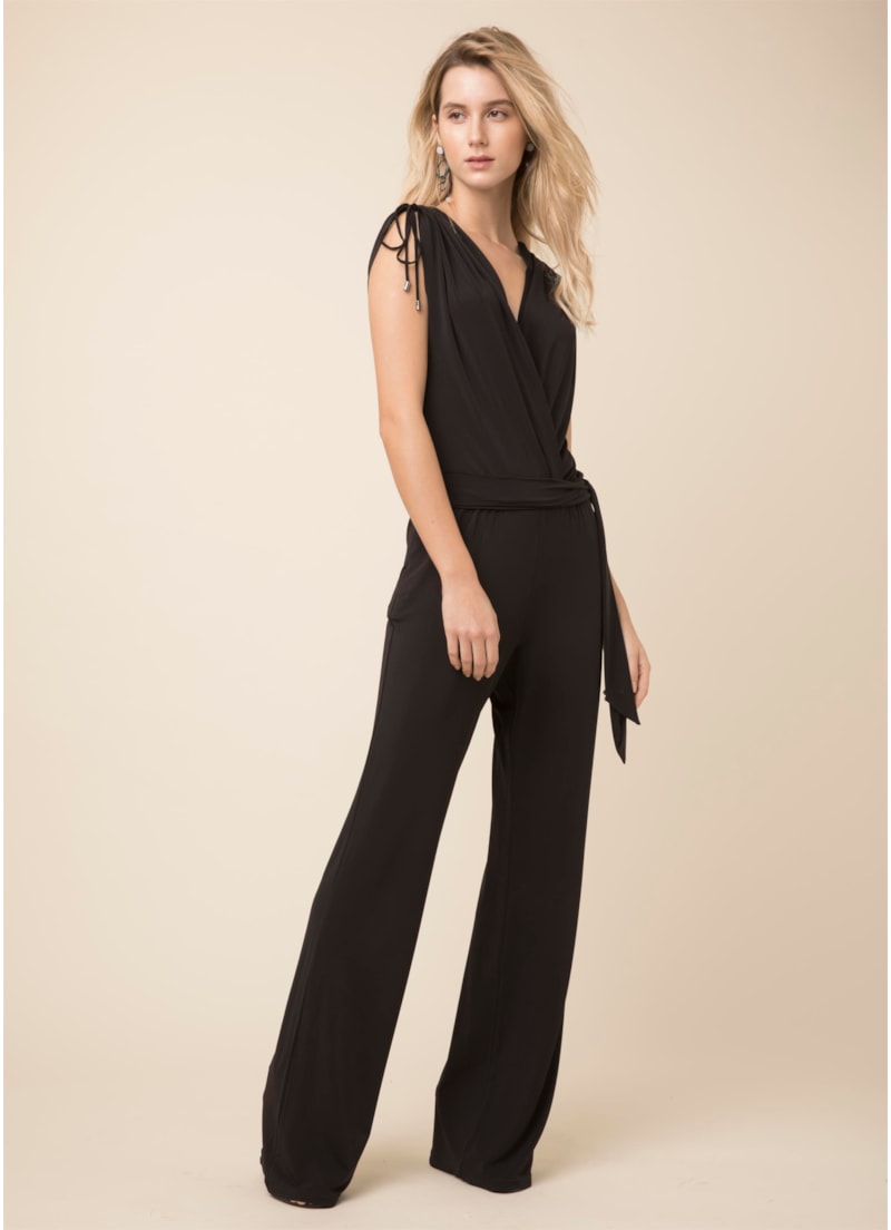 Macacao Jersey Preto