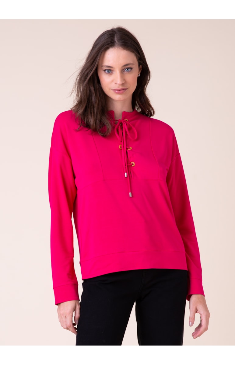 Moletom Cotton Ilhós Fucsia