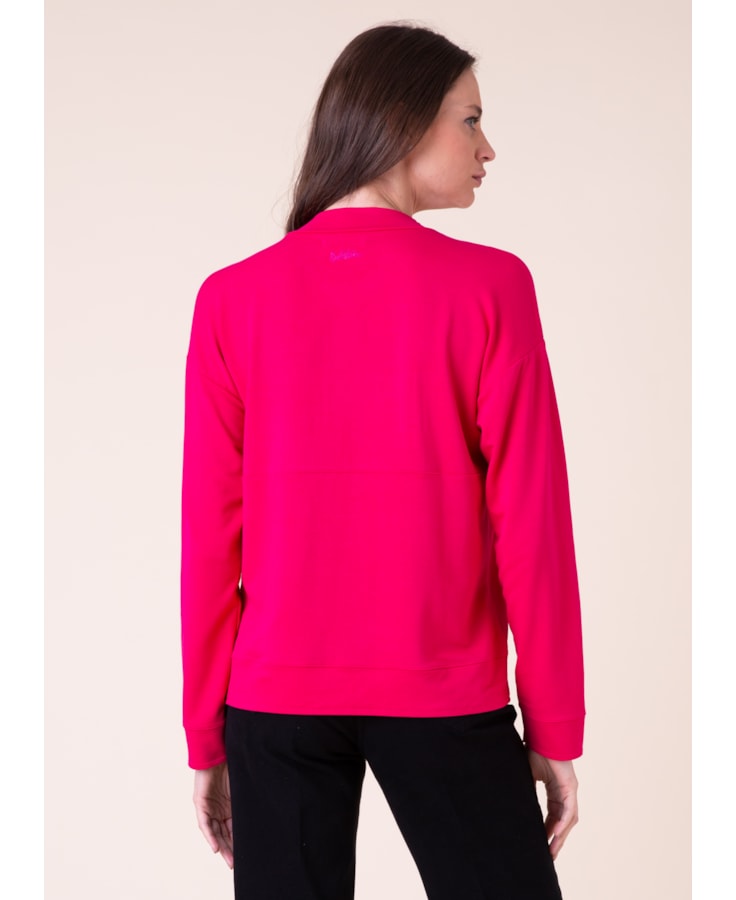 Moletom Cotton Ilhós Fucsia