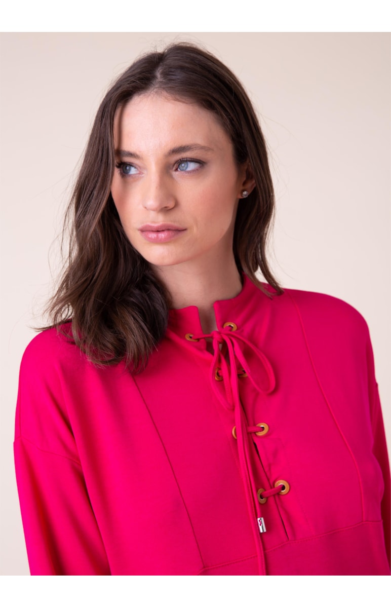 Moletom Cotton Ilhós Fucsia