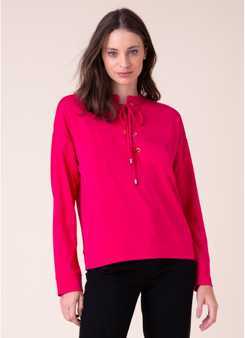 Moletom Cotton Ilhós Fucsia