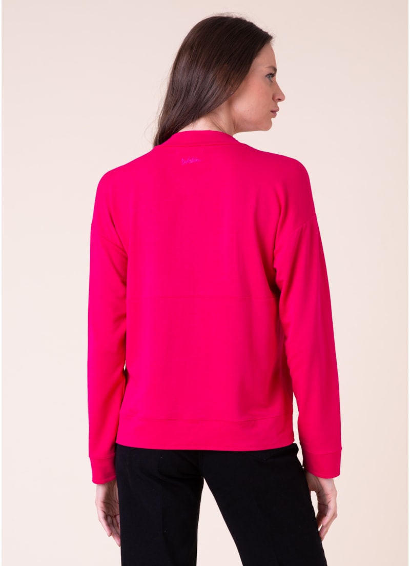 Moletom Cotton Ilhós Fucsia