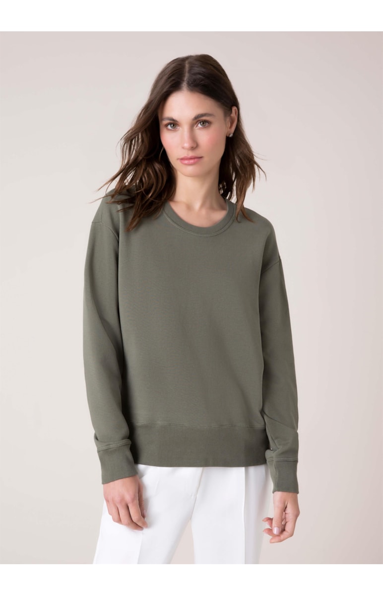 Moletom Garment-Dye Verde Militar
