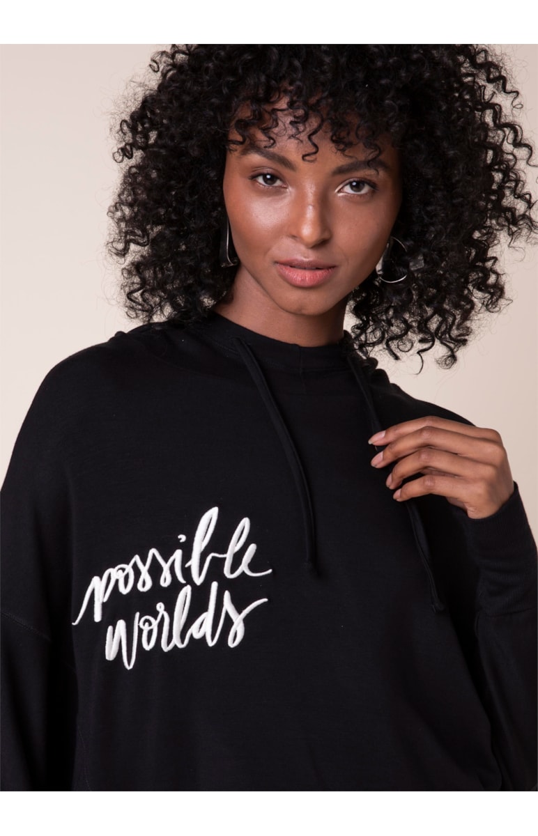 Moletom Possible Words Preto