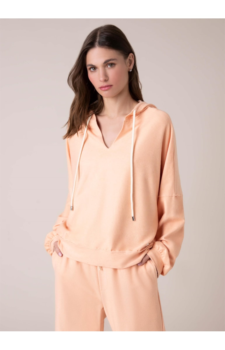 Moletom Sarja Fleece Laranja