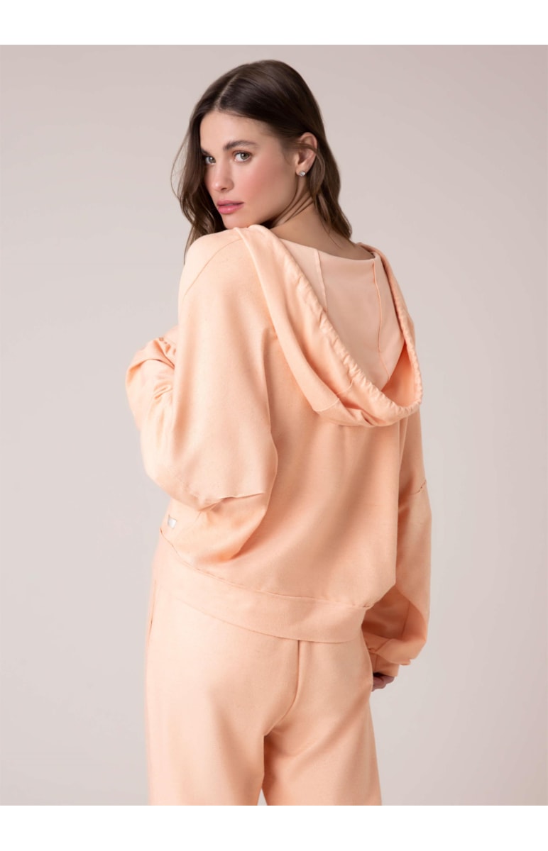 Moletom Sarja Fleece Laranja