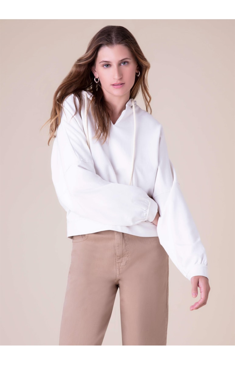 Moletom Sarja Fleece Natural
