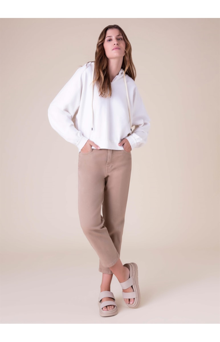 Moletom Sarja Fleece Natural