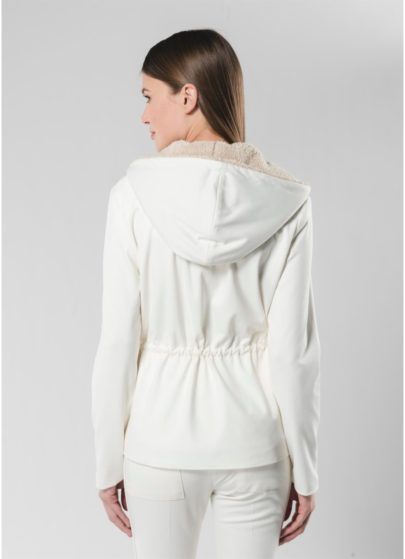 Parka Com Pelo Off White