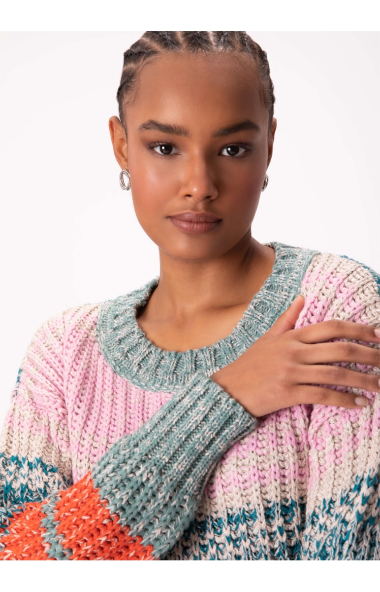 Pull Colorfull Ponto Corrent Off White