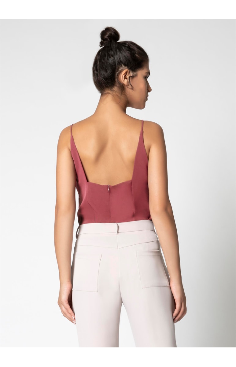 Regata Alça Basic Vermelho Vivo