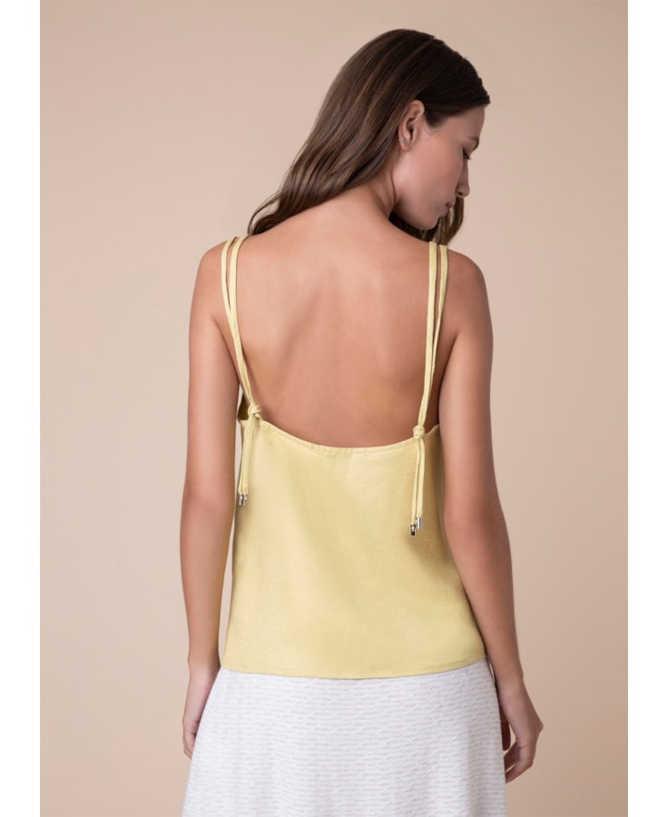 Regata Alça Trançada Lemon