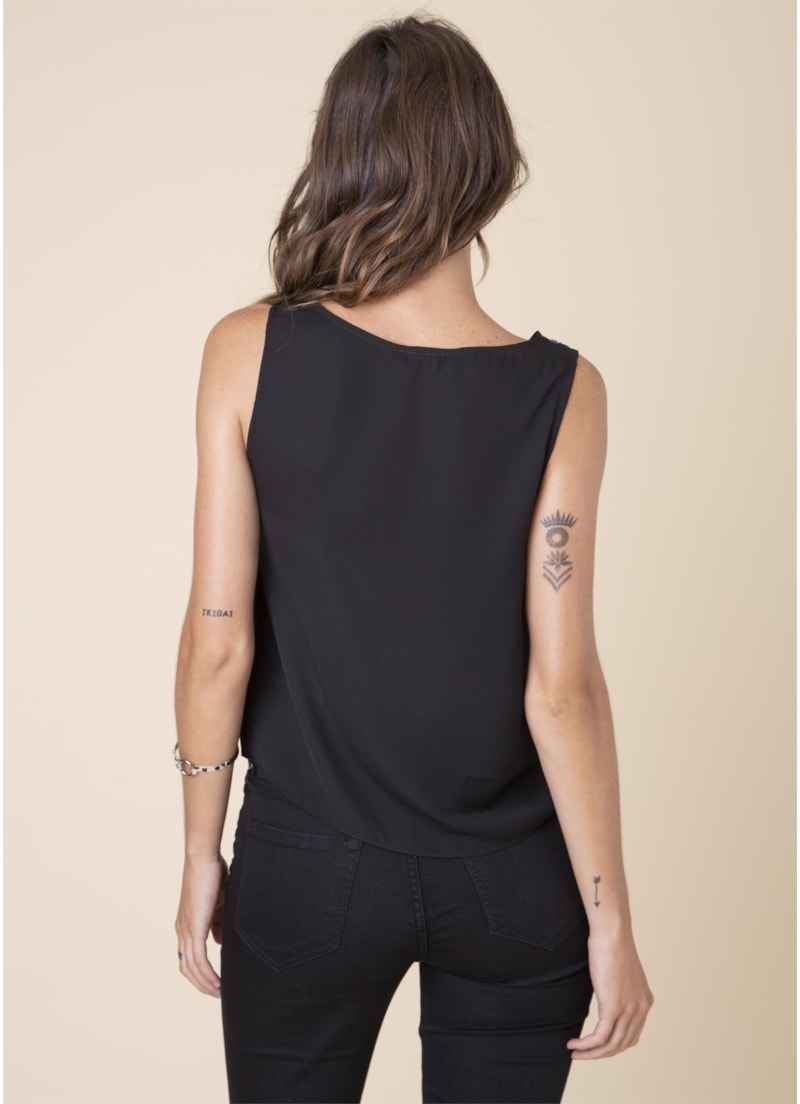 Regata Camadas Preto