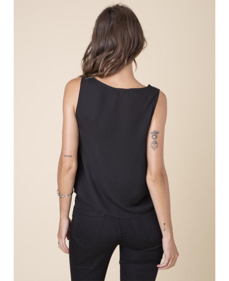 Regata Camadas Preto