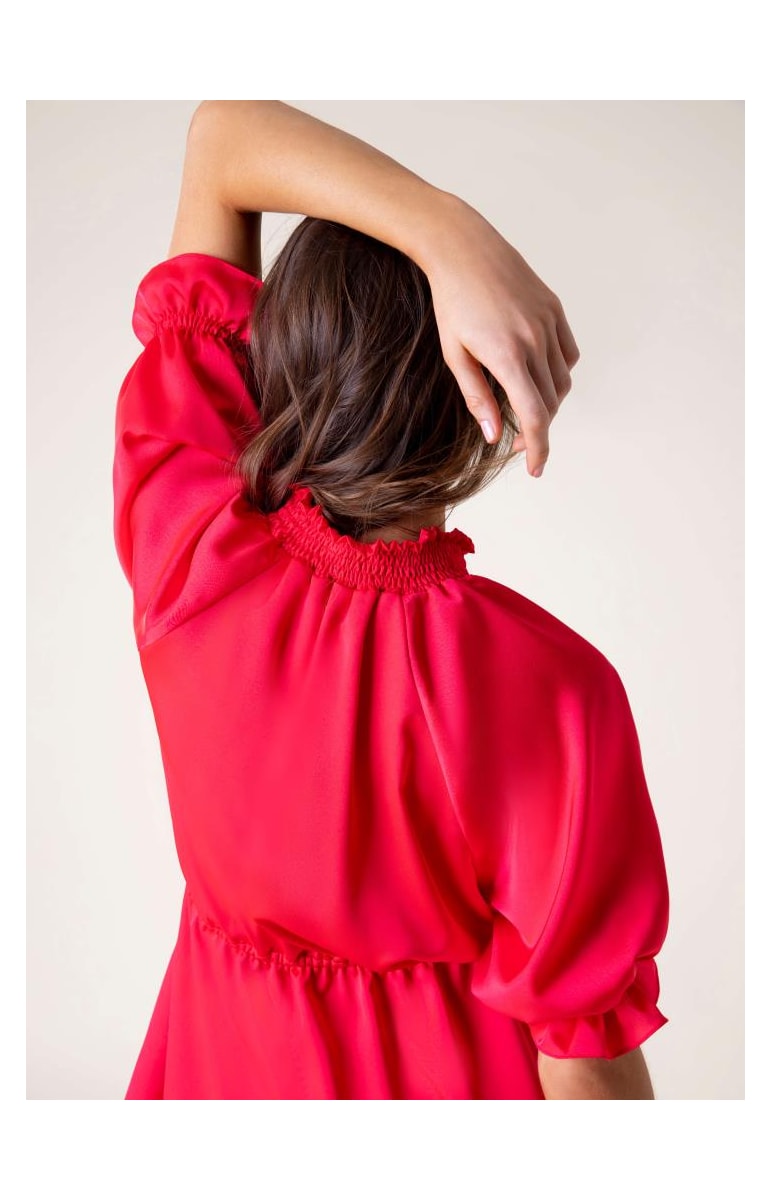 Regata Crepe Tricot Vermelho