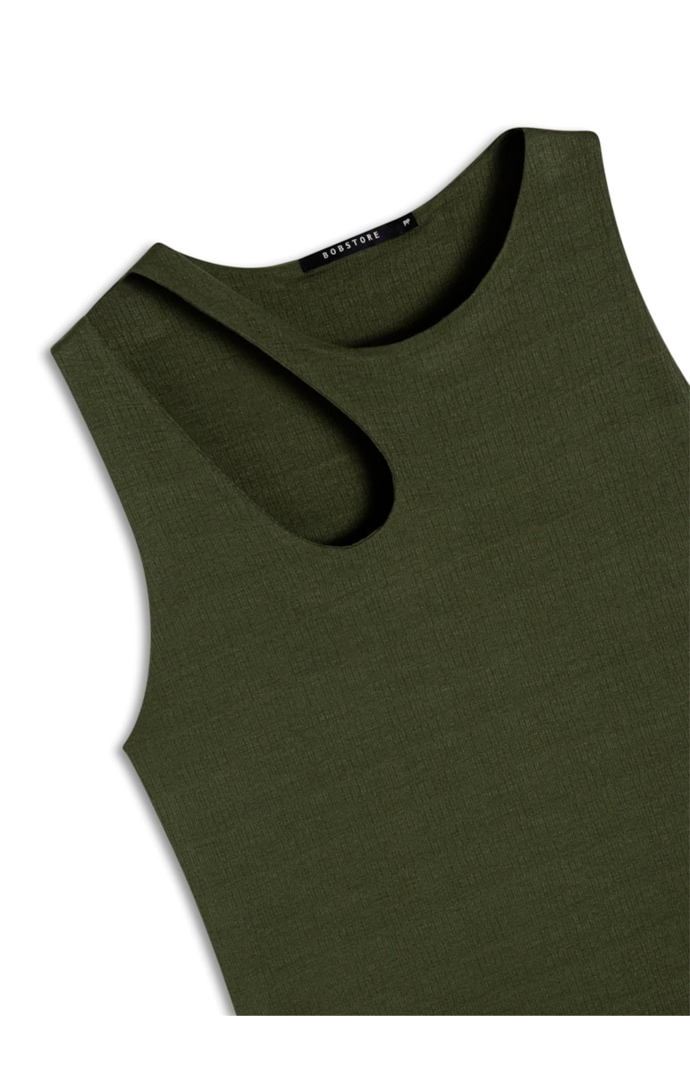 Regata Cut Out Texture Verde Militar